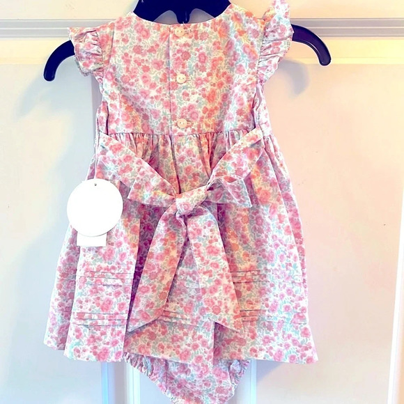 Edfehill Collection 3 M Baby Girl English Tea Pink Floral Dress w/ bloomers NWT - Picture 6 of 15